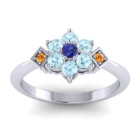 Simple Floral Pave Abja Ring