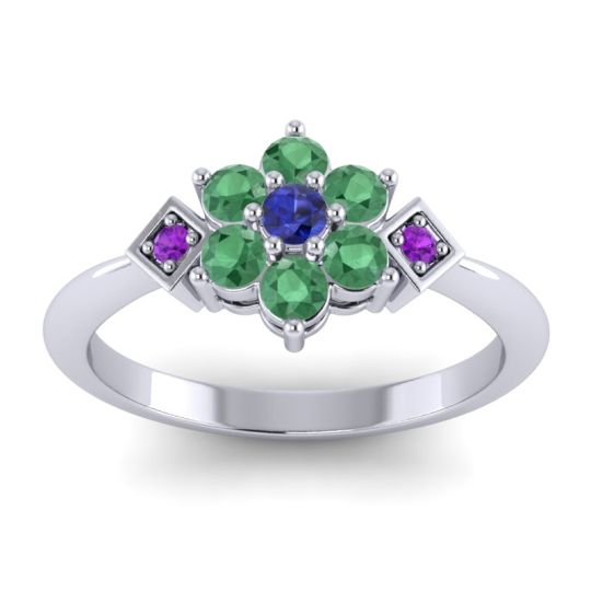 Simple Floral Pave Abja Ring