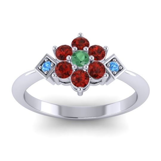 Simple Floral Pave Abja Ring