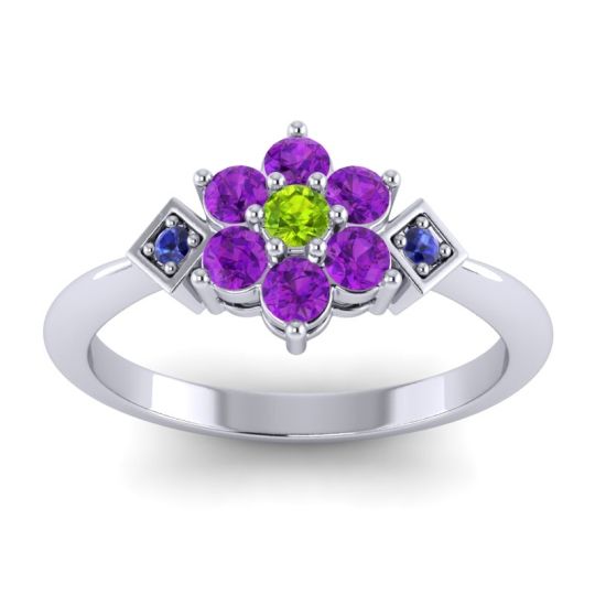 Simple Floral Pave Abja Ring