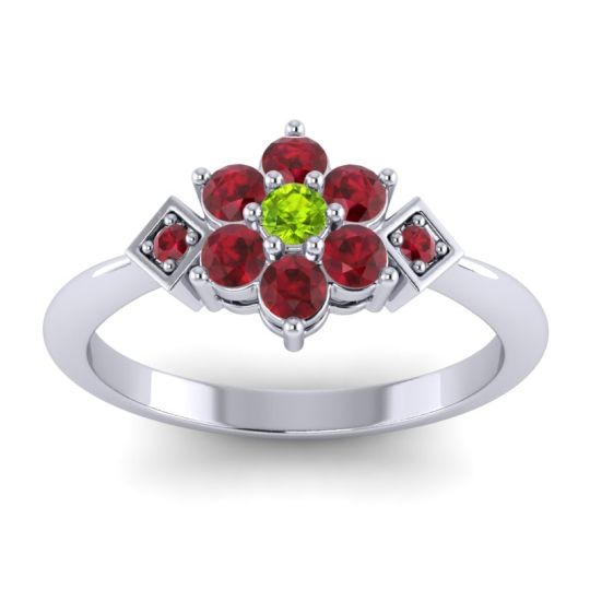 Simple Floral Pave Abja Ring