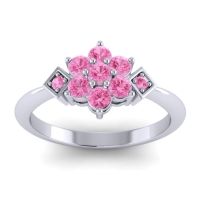 Pink Tourmaline Fashion Ring In Palladium – Abja Simple Ring