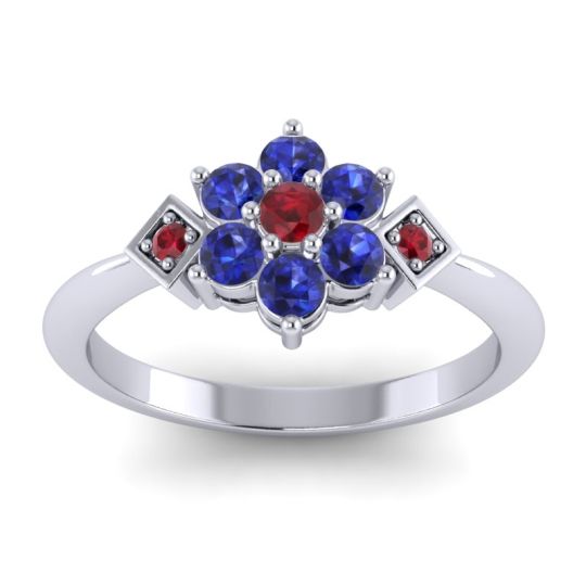 Simple Floral Pave Abja Ring