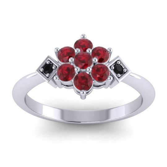 Simple Floral Pave Abja Ring