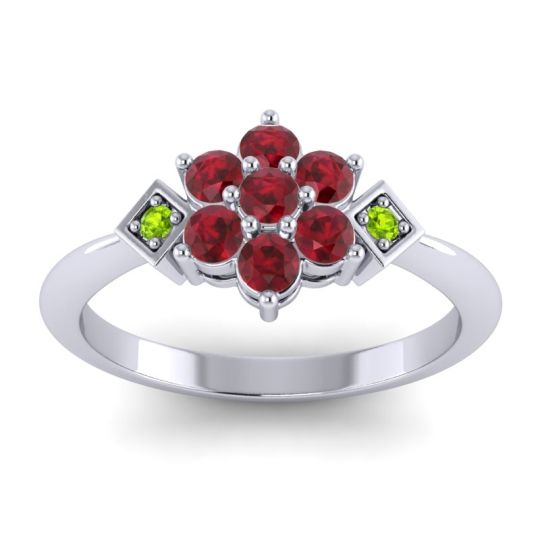 Simple Floral Pave Abja Ring