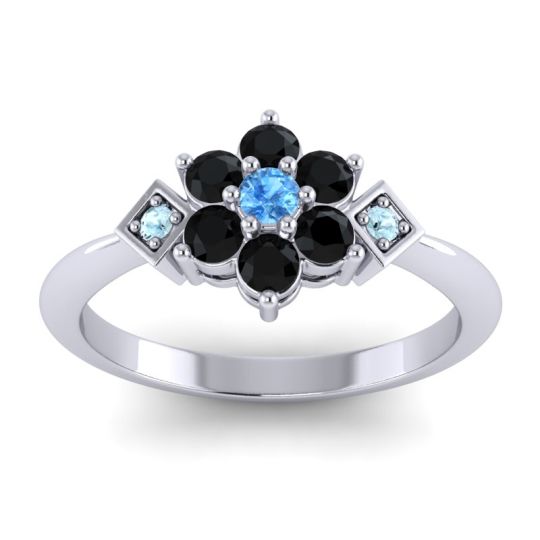 Simple Floral Pave Abja Ring