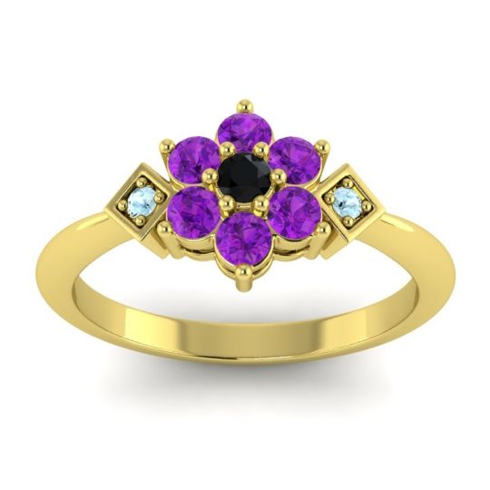 Simple Floral Pave Abja Ring