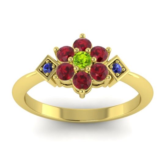 Simple Floral Pave Abja Ring