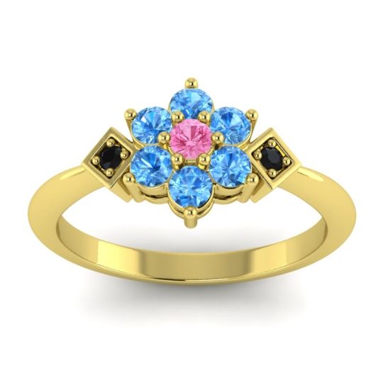 Simple Floral Pave Abja Ring