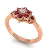 Simple Floral Pave Abja Ring