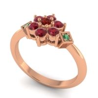 Simple Floral Pave Abja Ring
