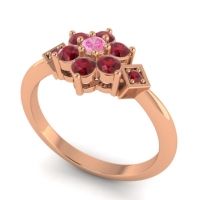 Simple Floral Pave Abja Ring