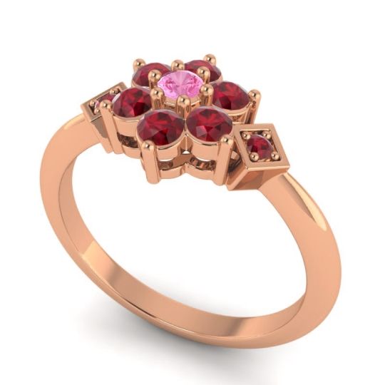 Simple Floral Pave Abja Ring