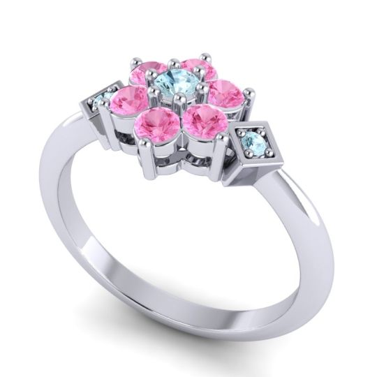Simple Floral Pave Abja Ring