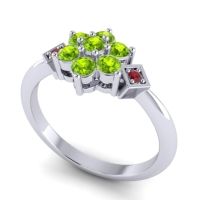 Simple Floral Pave Abja Ring