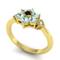 Simple Floral Pave Abja Ring