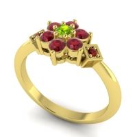 Simple Floral Pave Abja Ring