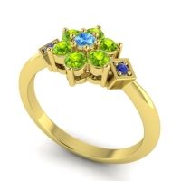 Simple Floral Pave Abja Ring
