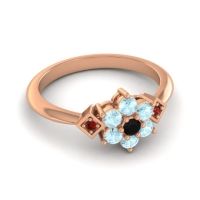 Simple Floral Pave Abja Ring