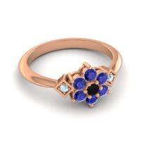 Simple Floral Pave Abja Ring