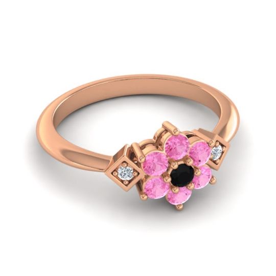 Simple Floral Pave Abja Ring