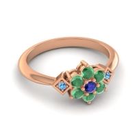 Simple Floral Pave Abja Ring