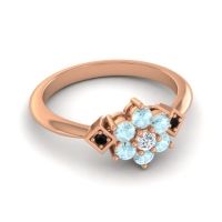 Simple Floral Pave Abja Ring