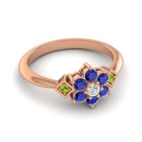 Simple Floral Pave Abja Ring
