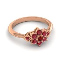 Simple Floral Pave Abja Ring