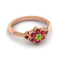 Simple Floral Pave Abja Ring