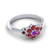 Simple Floral Pave Abja Ring