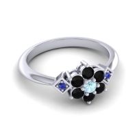 Simple Floral Pave Abja Ring