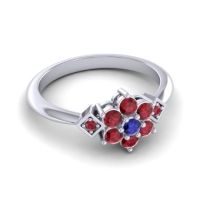Simple Floral Pave Abja Ring