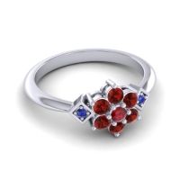 Simple Floral Pave Abja Ring