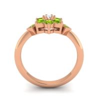 Simple Floral Pave Abja Ring