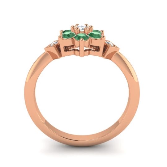 Simple Floral Pave Abja Ring