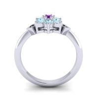 Simple Floral Pave Abja Ring