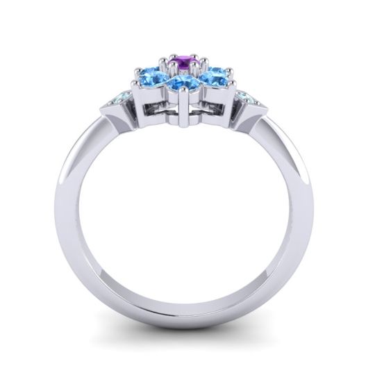 Simple Floral Pave Abja Ring