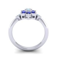 Simple Floral Pave Abja Ring