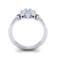 Simple Floral Pave Abja Ring