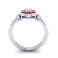 Simple Floral Pave Abja Ring