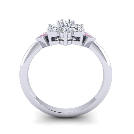 Simple Floral Pave Abja Ring