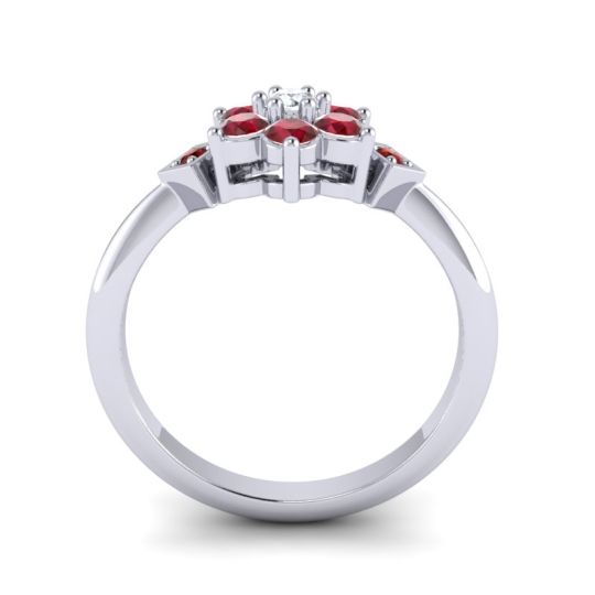Simple Floral Pave Abja Ring