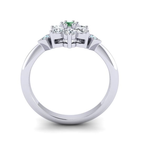 Simple Floral Pave Abja Ring