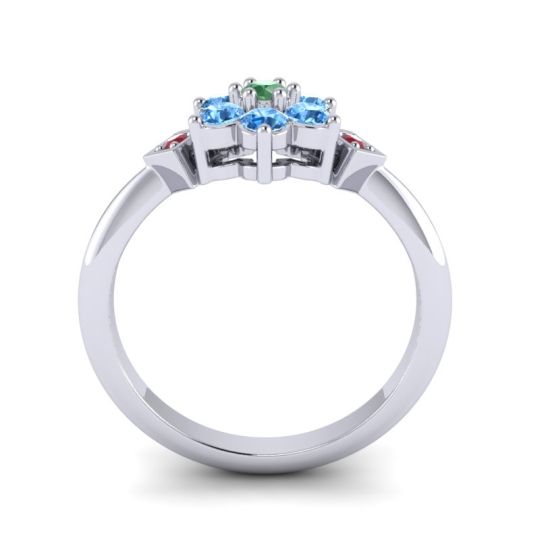 Simple Floral Pave Abja Ring