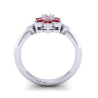 Simple Floral Pave Abja Ring