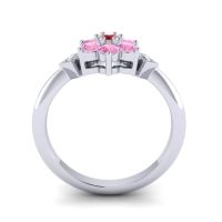 Simple Floral Pave Abja Ring