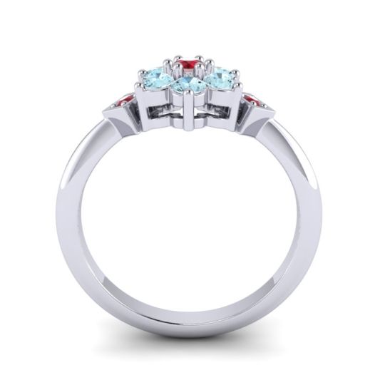 Simple Floral Pave Abja Ring