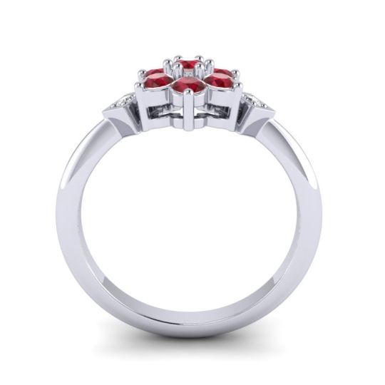 Simple Floral Pave Abja Ring