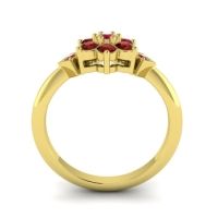 Simple Floral Pave Abja Ring